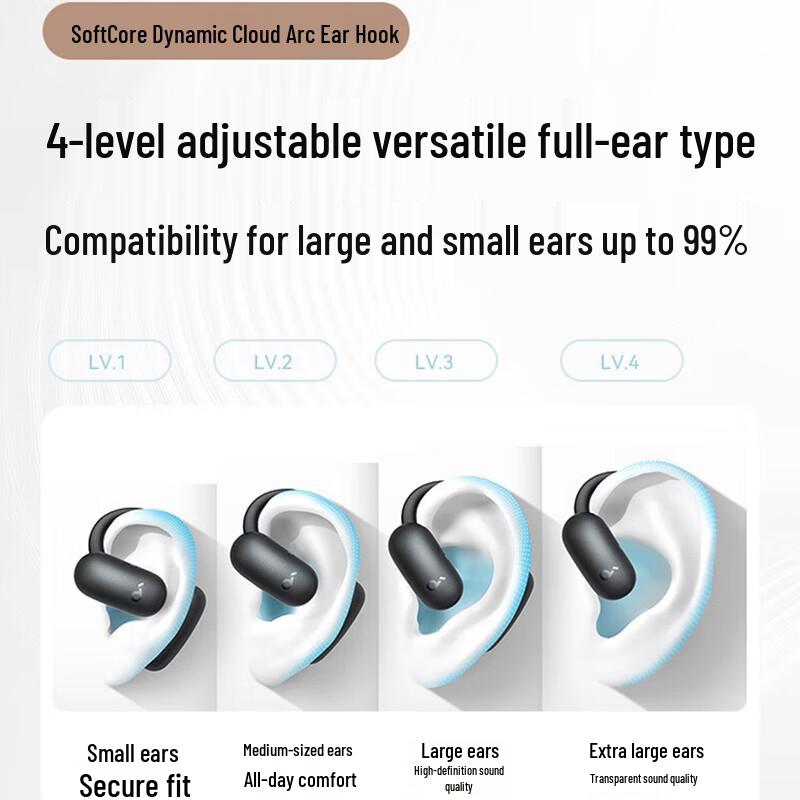 Soundcore AeroFit Air Open-Ear AI Translator Sport Headphones