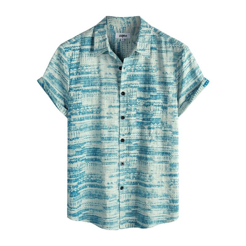 Летняя мужская рубашка Vocation Lapel Camisa с 3D-принтом, повседневная дышащая гавайская рубашка, модные мужские и женские топы, пляжная блузка с коротким рукавом