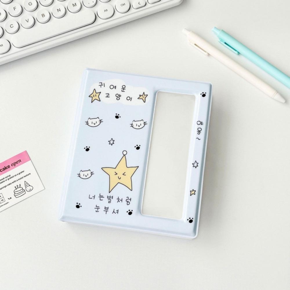 64 кармана держатель для фотоальбома милый мультфильм маленькая карточка коллекционная книга 4 непрерывных альбома письма