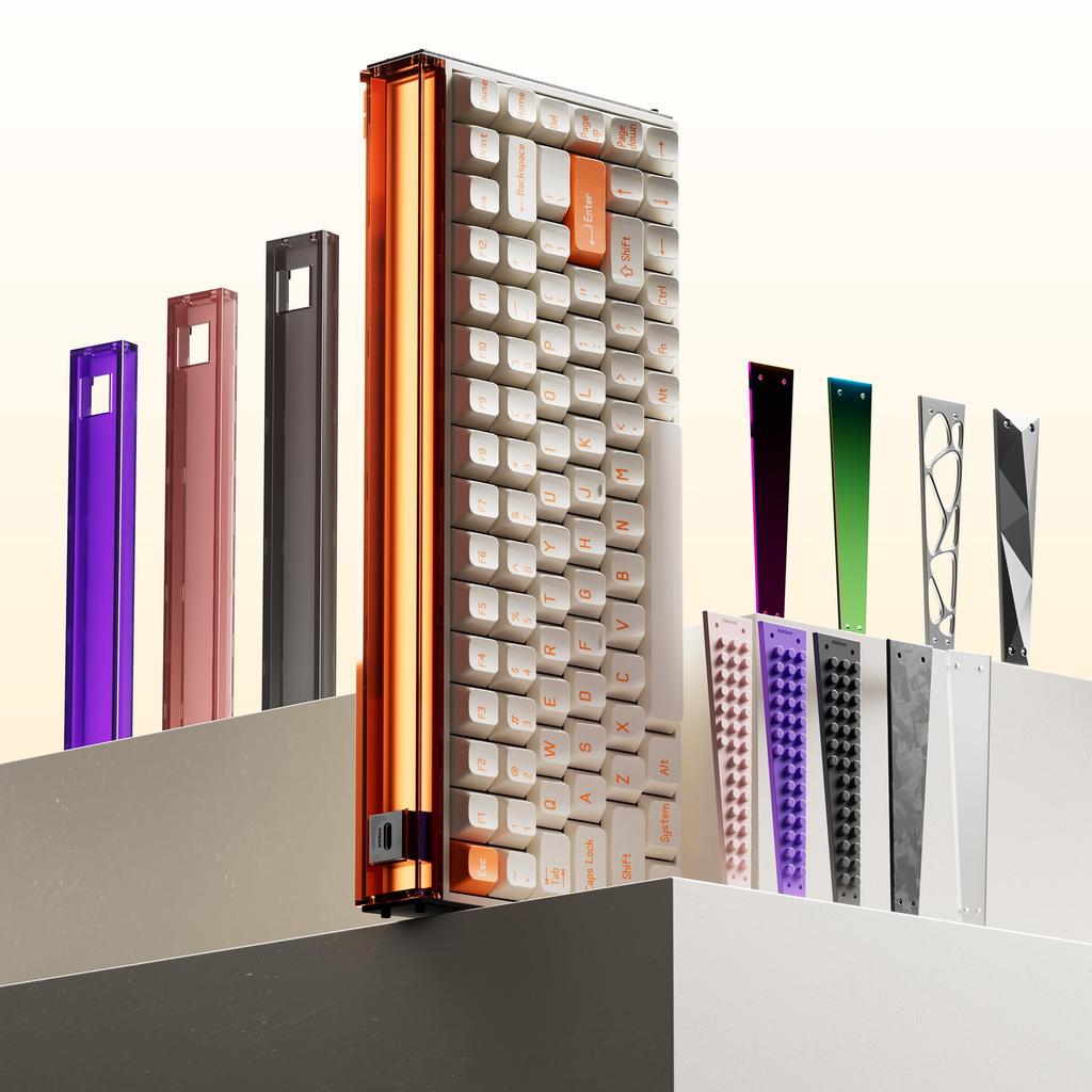 MelGeek MADE84 Pro Wired US English Hall Effect Magnetic Switch Gaming Rapid RGB Snap Tap Adjustable Online HIVE Customization Keyboard, Layout,