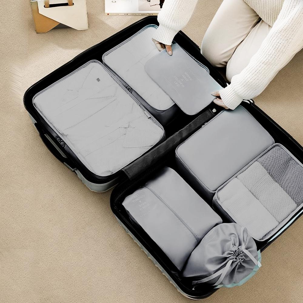 Blanket Shoes Organizers Bag Folding Travel Organizer Storage Bags Clothes Luggage Travel Organizer 7pcs Travel Storage Bag Set
