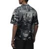 Jordan All Over Print Comfortable Sports Fashion Breathable Short Sleeve Shirt Men Shirts Charcoal-Gray FV7312133