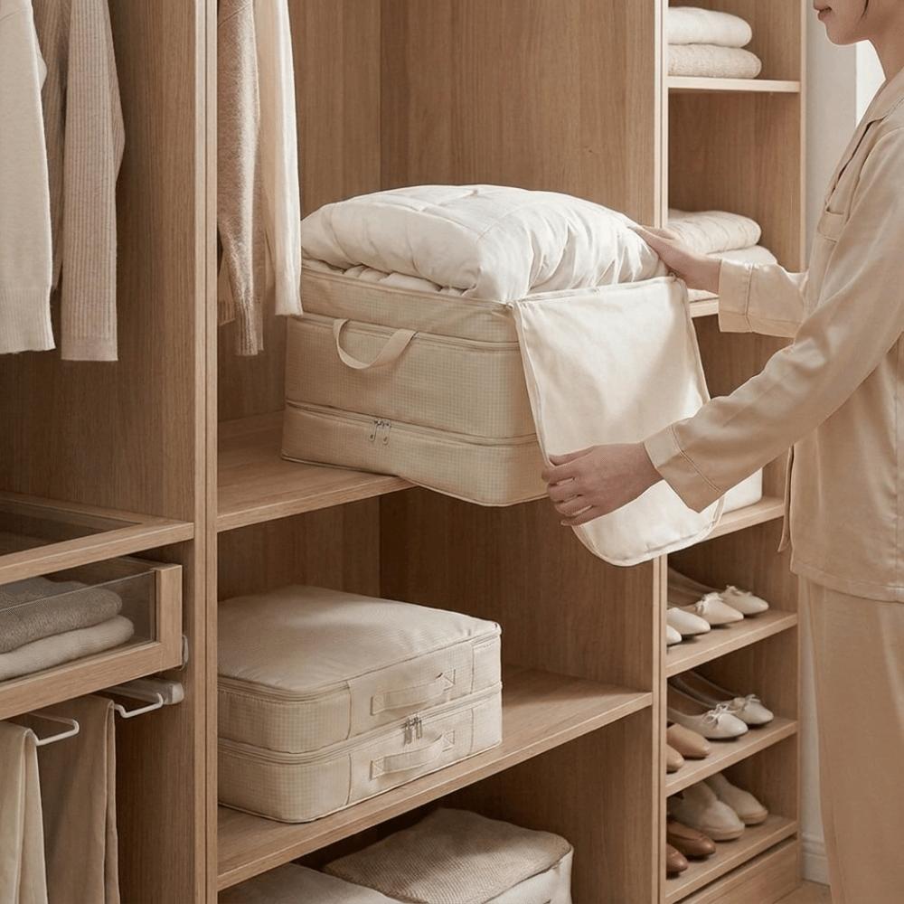Large Capacity Duvet Storage Bag Foldable And Expandable Luggage Packing Bag Clothes Storage