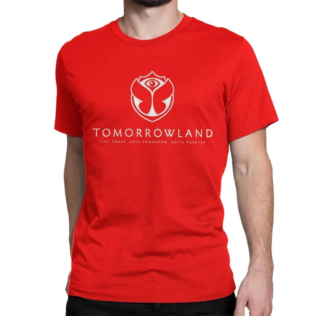 Vintage Tomorrowlands T-Shirt Unisex Women 100% Cotton T Shirts Belgian Electronic Dance Short Sleeve Tee Shirt Big Size Clothes