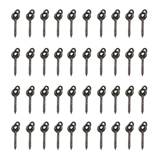 Металлические винты с овальной петлей 12 мм для рыболовных снастей для ловли карпа, инструменты для всплывающих оснасток