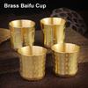 1Pcs Wealth Attracting Brass Tea Cup Auspicious Baifu Cup Home Decoration Accessories