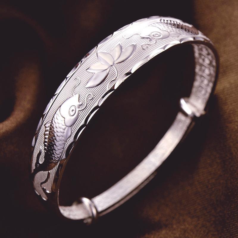 925 Sterling Silver Bracelet For Women men Fashion Wedding Party Cute Lady Handmade weaving Jewelry adjustableGood product