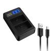 LP-E6 LPE6 LP E6 Dual Channel USB Battery Charger w/ LCD Screen for EOS 5D Mark II EOS 5D Mark III EOS 5D Mark2