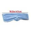 3 Pcs Coral Fleece Floor Squeegee Mop Replacement Pads with Snap Fabric Covers, Absorbent Washable Dust Cleaning Rags