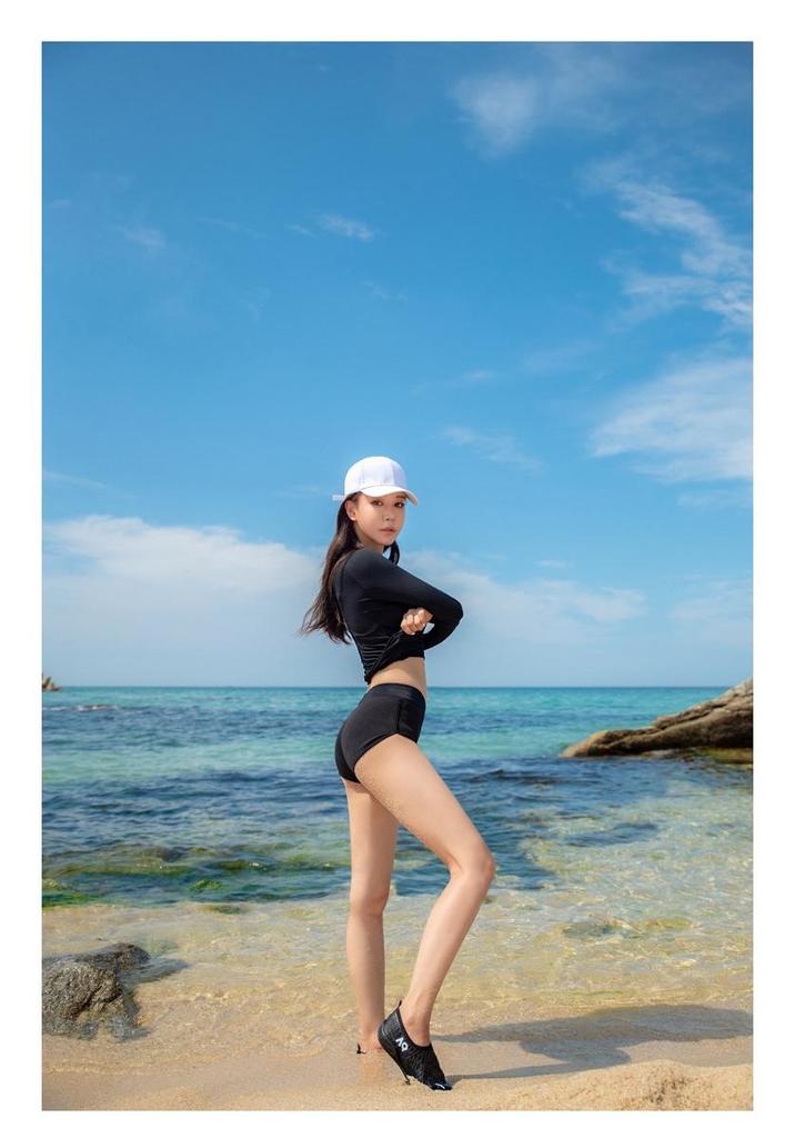 Женский корейский гидрокостюм с длинным рукавом от медуз для снорклинга – Раздельный комплект для защиты от солнца и серфинга