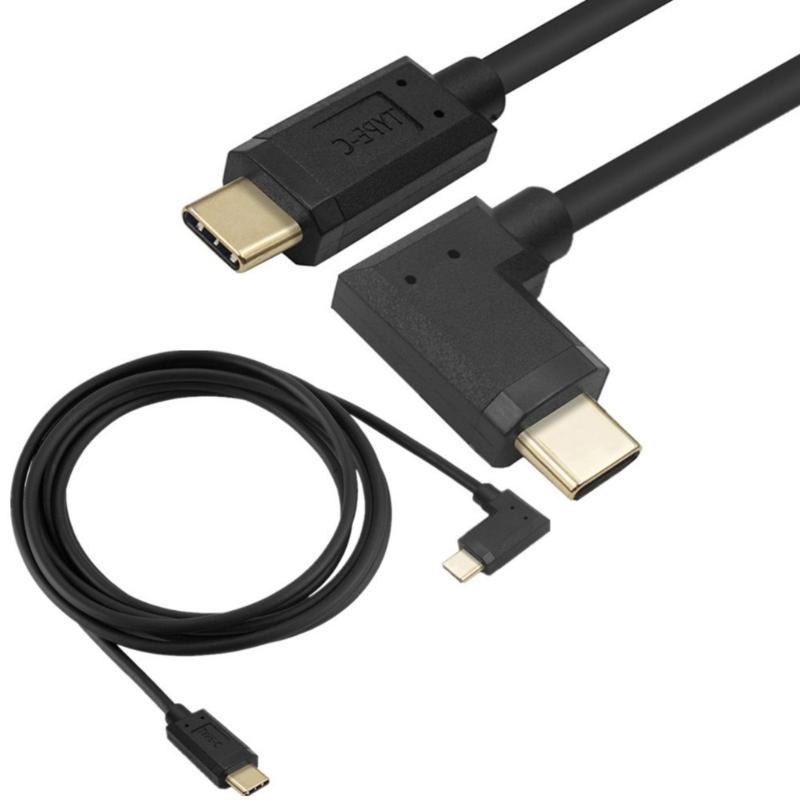 Кабель USB Type-C папа-папа, угловой 90 градусов, 10 Гбит/с, для передачи данных, USB-провод для зарядки телефона, с прямым углом