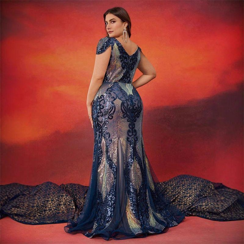 Plus Size Evening Dress Birthday Party Dress Large Size Wedding Dress 4XL