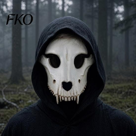 Foam Skull Masque Halloween Sheep Head Masque, Full Face Cosplay Accessory, Animal Design Realistic Scary for Masquerade Party Lightweight