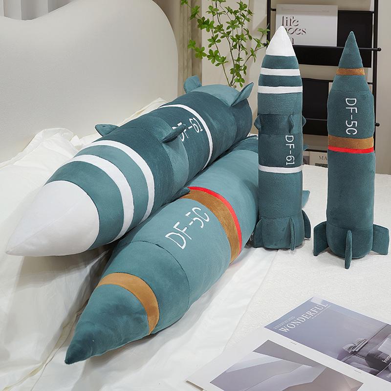 Кукла-модель ракеты 60-120 см Ракета Дунфэн Подушка DF-61 Плюшевая игрушка DF-5C Набитая кукла Коллекция для военных энтузиастов Подарок для мальчика