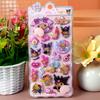 Кавайные наклейки Sanrio Счастливые Ягодицы My Melody Kuromi Мягкие Сжимаемые Антистресс 3D Рельефные Наклейки Мультяшные Наклейки-Пузыри для Награды