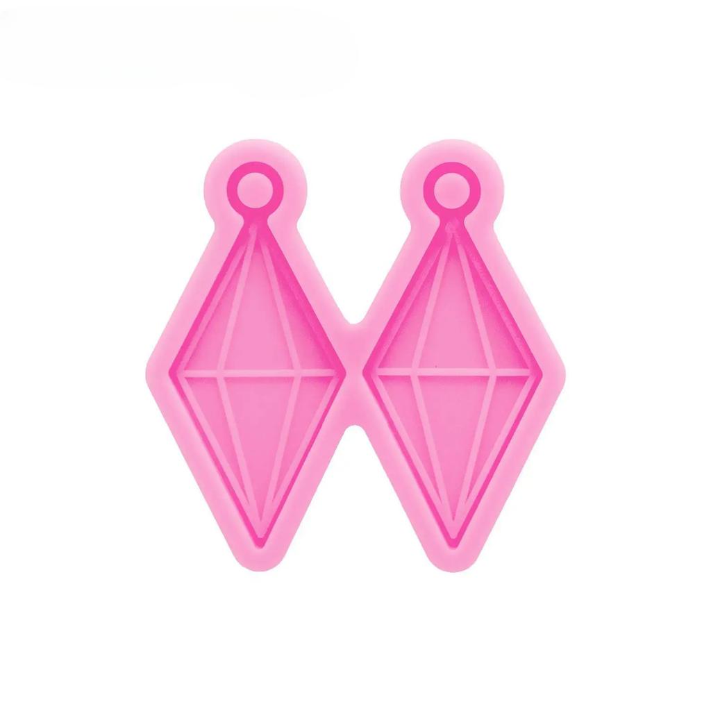 Глянцевые серьги в форме подковы/сердца/ножа кунай Силиконовые формы Изготовление поделок из эпоксидной смолы DIY Ручная работа Шармы Форма для смолы