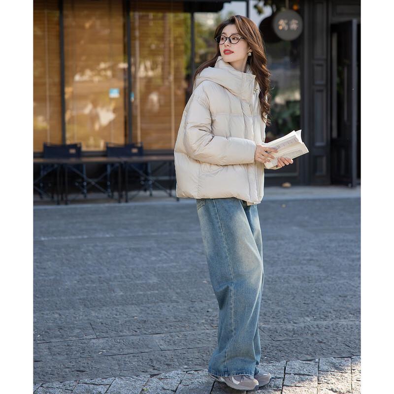 MOKANA Женская Модная Универсальная Куртка Пуховик с Длинным Рукавом MKNJD2789