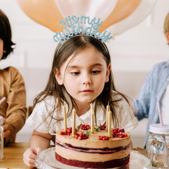 2 шт./компл., женская корона с днем ​​рождения, повязка на голову со стразами, набор, диадема на день рождения, для вечеринок для девочек