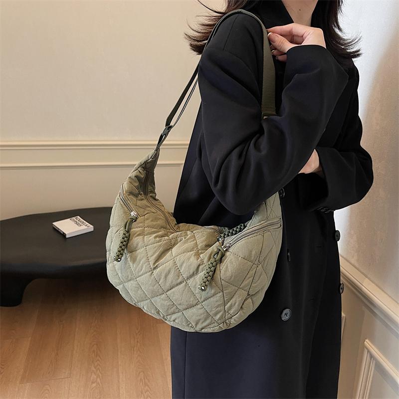 Женская сумка хобо, легкая сумка через плечо, большая вместимость, сумка через плечо