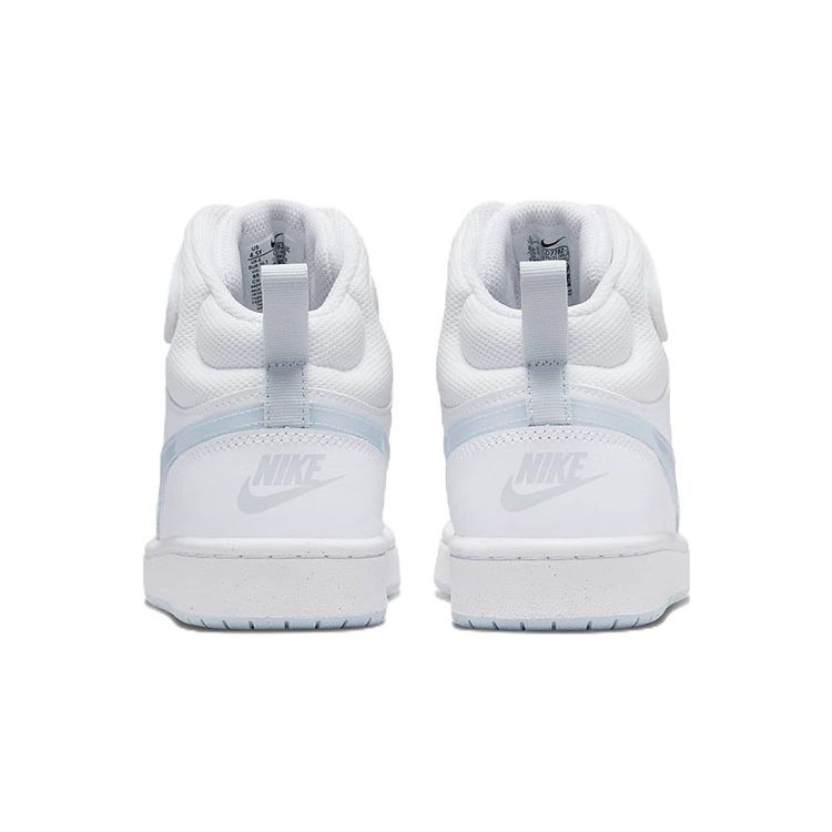 Nike Детские кроссовки Court Borough Mid 2 GS White Aura Summit-White CD7782-109