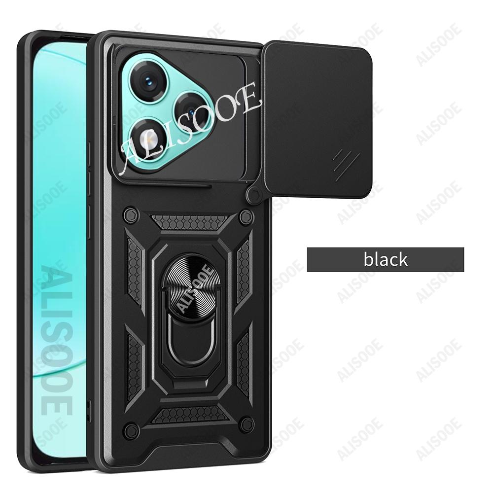 Чехол для Honor 400 Lite 5G / Honor 400 Pro Global Case Сдвижная камера Кольцо-подставка Ударопрочная крышка для Honor 400 Lite Capa