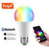Умная светодиодная лампа Bluetooth 4,0 Tuya Smart Life с приложением дистанционного управления E27 RGB CW 110 В 220 В 15 Вт с регулируемой яркостью умная лампа для декора комнаты