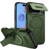 Бронированный чехол Funda для iPhone 17 Air 16E 16 15 14 13 12 11 Pro Max Mini Чехол со шторкой для защиты объектива камеры Чехол с поддержкой беспроводной зарядки