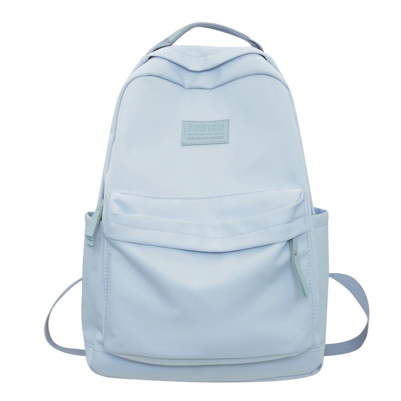 Рюкзак для кампуса, женский однотонный школьный рюкзак большой емкости для учащихся средней школы