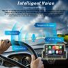 1Din Car Radio Android Auto/CarPlay Mirror Link 6.2" Touch Screen Bluetooth FM USB Colorful Lights Wince System