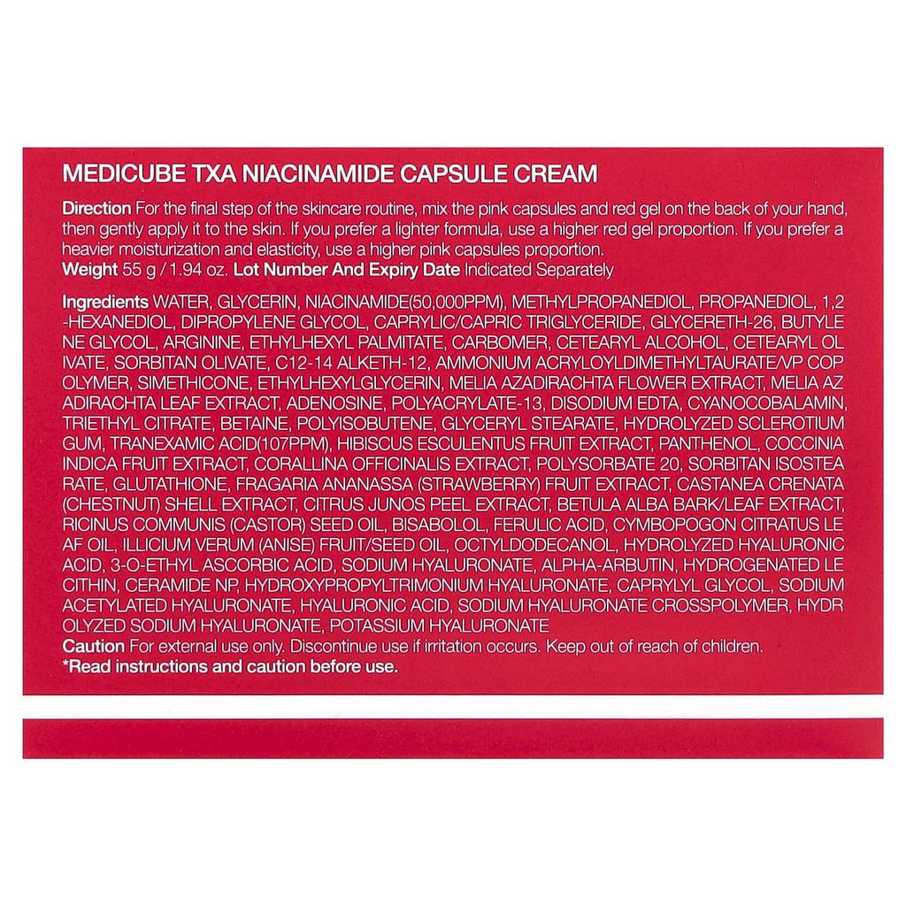 Medicube RXA Капсульный крем с ниацинамидом, 55 г (1,94 унции)
