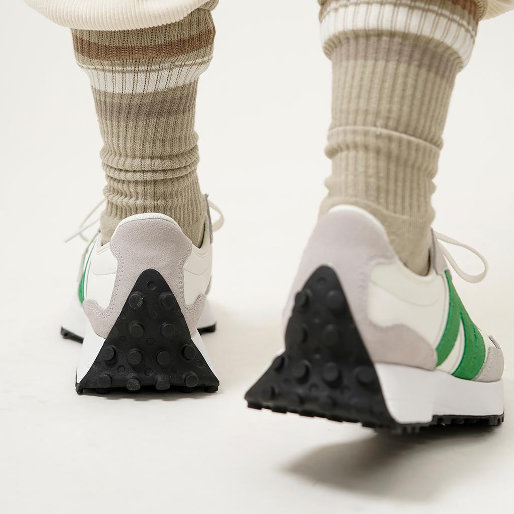 New Balance 327 Rain Cloud Varsity Green Women Sneakers White WS327LG
