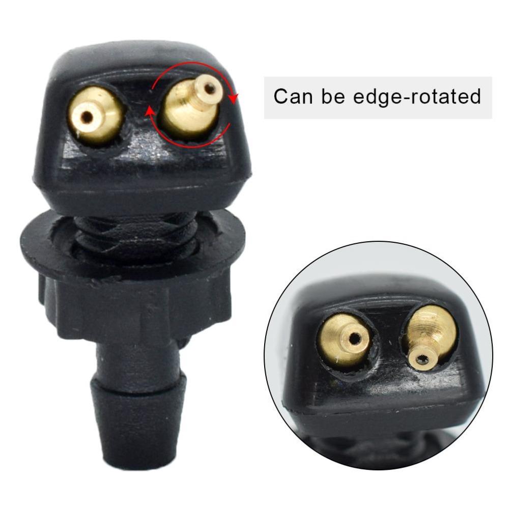 2 шт. Универсальная форсунка стеклоочистителя лобового стекла, струйный распылитель, регулировка выпускного отверстия для воды, автомобильная форсунка