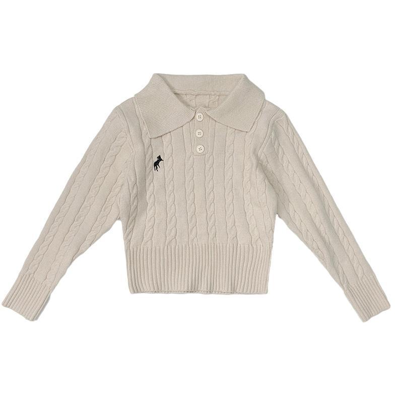 Детский свитер-пуловер в корейском стиле на осень/зиму – Вязаная мода для мальчиков и девочек