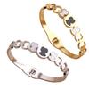 Korean Bear Love Ring Buckle Titanium Steel Bracelet - Popular Temperament Jewelry