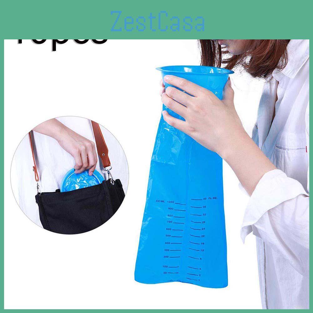 10pcs Nausea Vomit Airplane Disposable Car 1000ml Bag Sickness