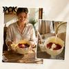 Berry Strainer for Fresh Fruit Bowl with Drainage Hole, Self Rinsing Ceramic Bowl, Small Rinse Decorative Colander Vegetable Washing And Serving