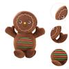 Christmas Cushions with Gingerbread Plush Doll for Home Decoration