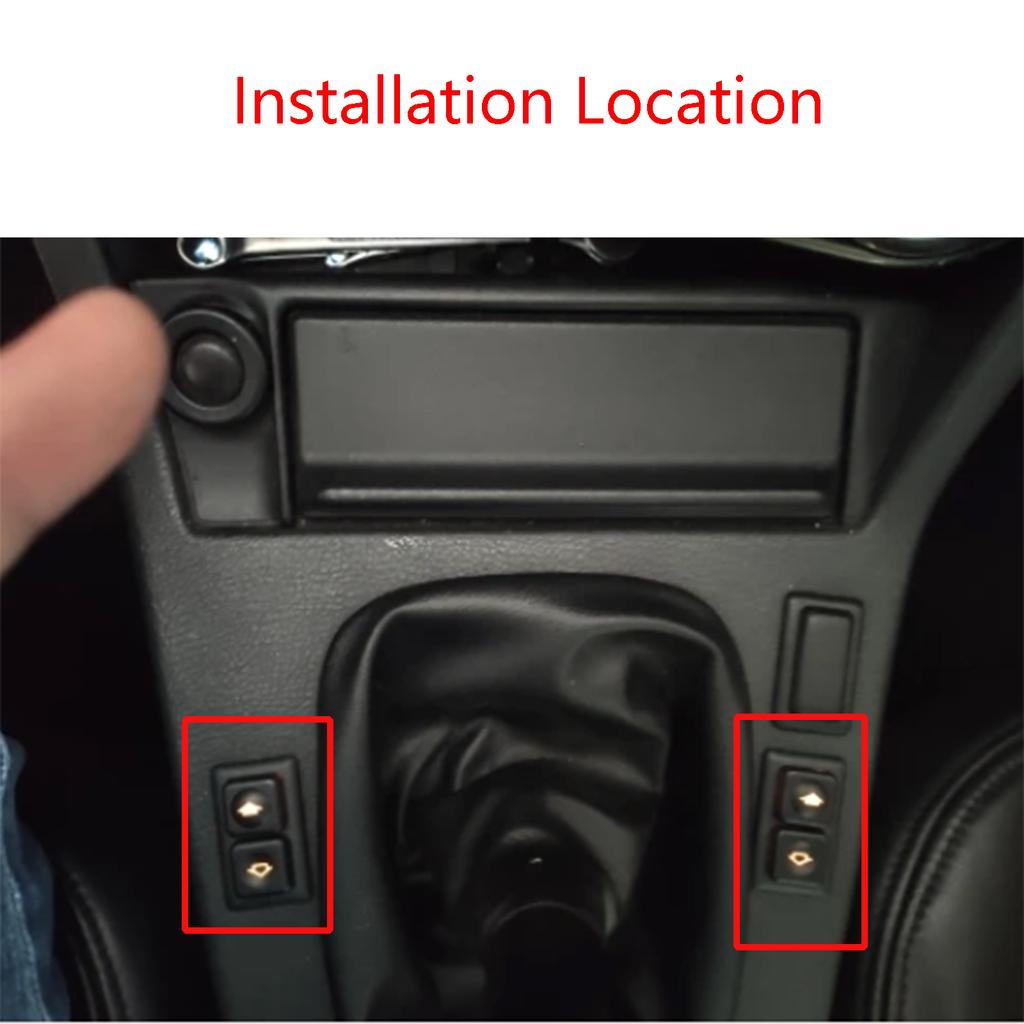 2 шт. для BMW E23 E24 E28 E30 323i 324d 520i 635 CSi 628 CSi 5-контактный выключатель стеклоподъемника с подсветкой, кнопка питания, черная 61311381205