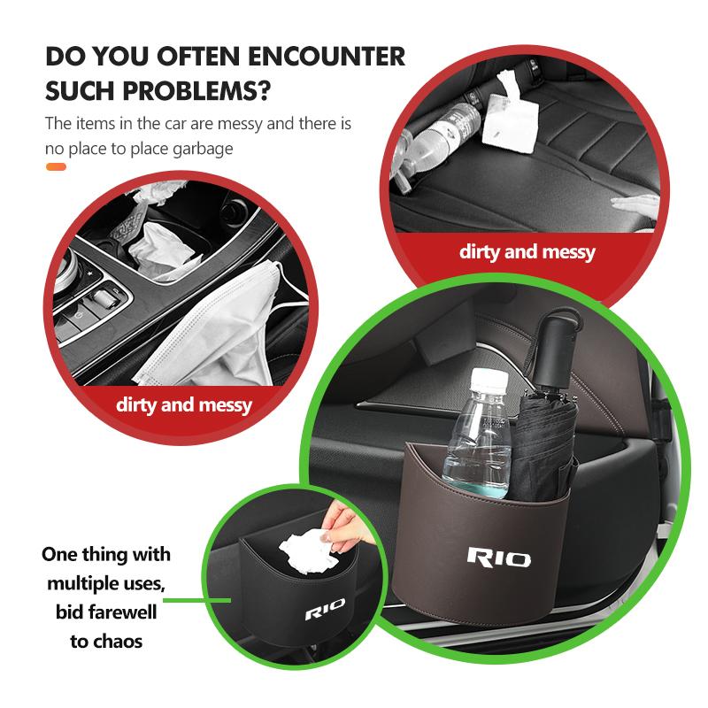 For KIA Car Multifunct Water Cup Holder Storage Box Bucket Accessiores Rio K5 K2 Ceed Niro Soul Sorento Cerato Sedona Forte
