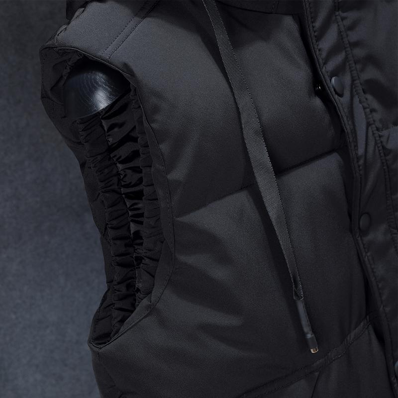 Большие размеры L-7XL, осенне-зимний мужской жилет с капюшоном, новые повседневные куртки без рукавов для мужчин, теплые парки