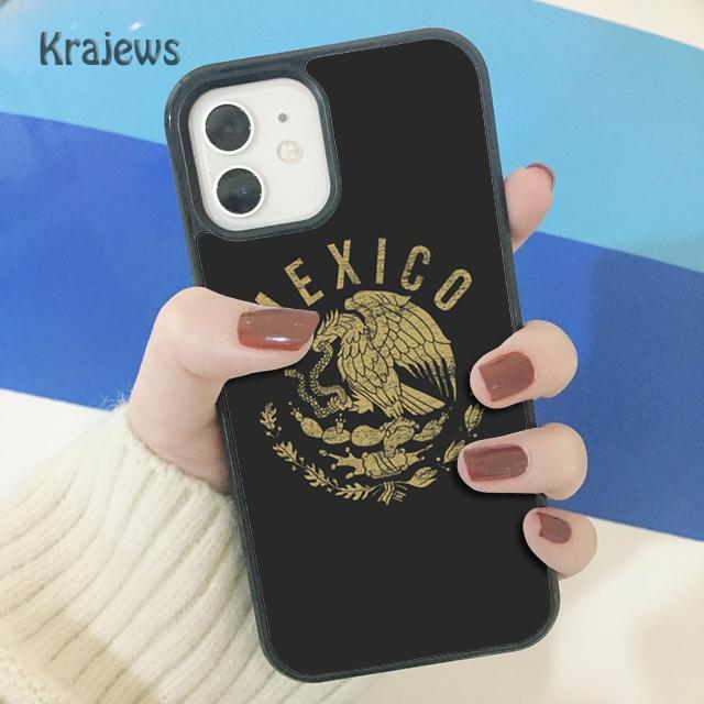 Krajews mexico flag mexicanos Soft Phone Case Cover For IPhone 18 17 Air 16 15 14 plus 11 12 13 pro max coque Shell Fundas