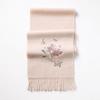 Hangsilu Women's Pure Wool Embroidered Winter Scarf