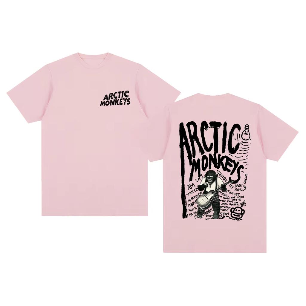 Men's & Women's New Cotton Vintage Casual T‑Shirt with Arctic Monkeys Awesome Rock Music Album Graphic Print T-shirt