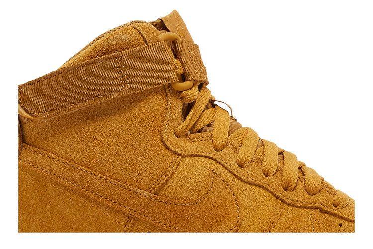 Детские кроссовки Nike Air Force 1 High LV8 Wheat (2018) (GS) Пшеница/Жевательная резинка Светло-коричневый-Пшеница
