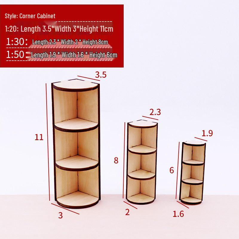 Миниатюрный деревянный DIY домик для интерьера с мебелью