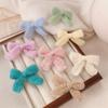 2 шт., сладкие, милые, красочные, осенне-зимние, заколки-банты, модные, допаминовые, боковые зажимы для женщин и девочек, кавайные аксессуары для волос, подарки