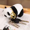 Lovable Real-life Panda Plush Keychain Cute Bear Stuffed Toy Gift