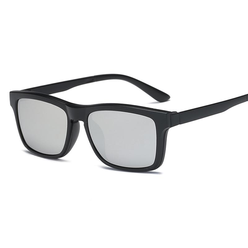 Polarized Optical Magnetic Sunglasses Clip Magnet Clip on Sunglasses Clip on Myopia Sun Glasses Frame 1+1 Combination Clip on Magnetic Sunglasses
