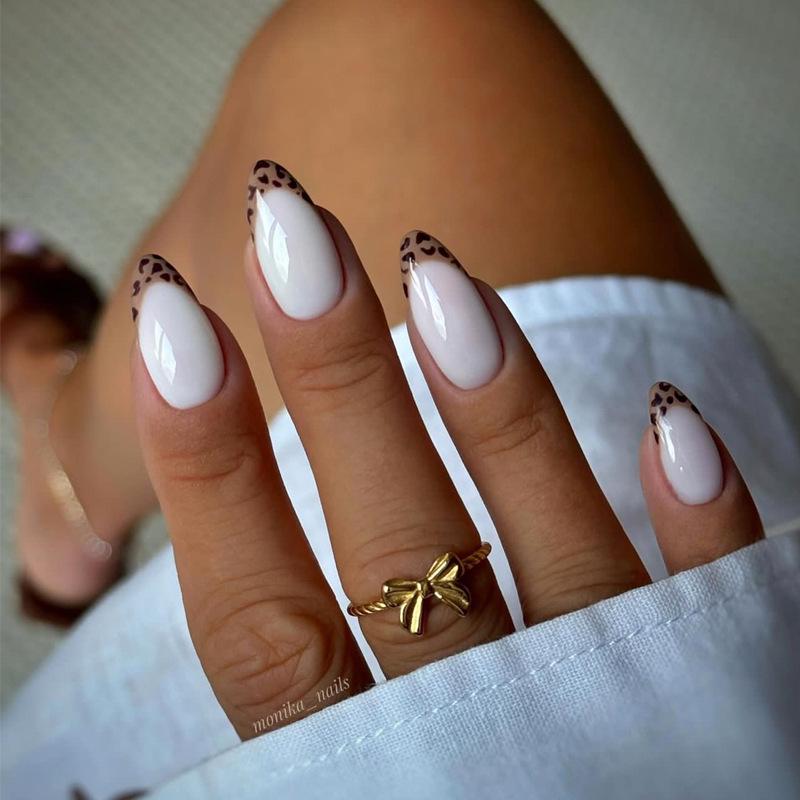 Европейские и американские градиентные персиковые балетные типсы для коротких ногтей