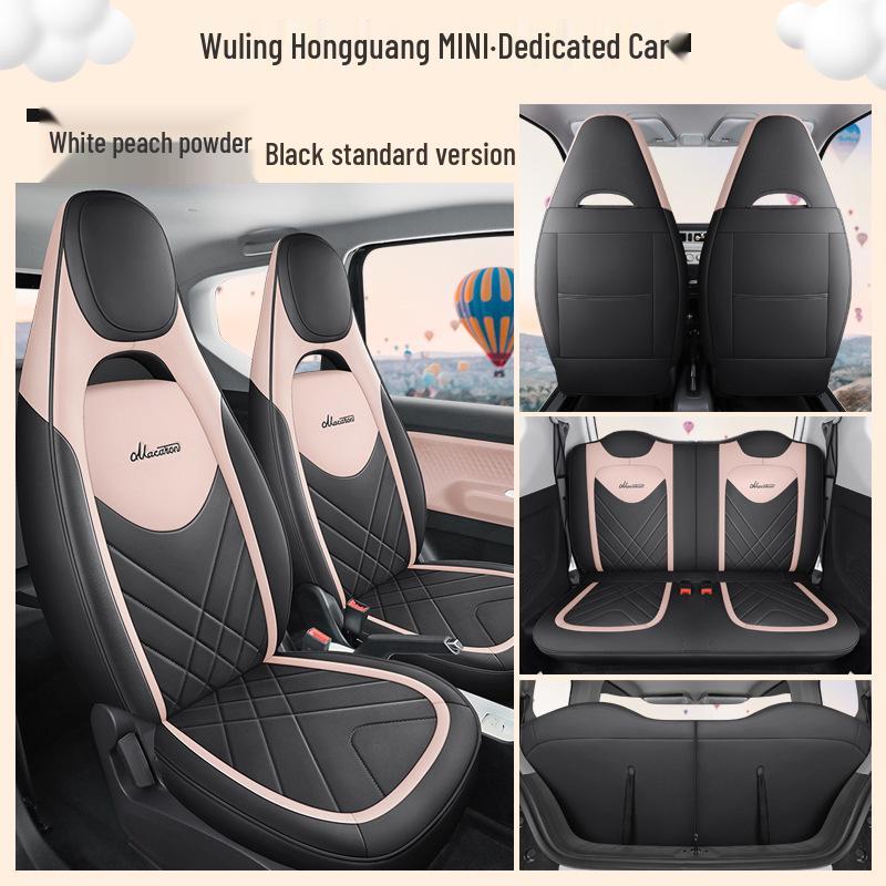 Wuling Hongguang Mini Macaron Full Leather Cartoon Seat Cover for MINIEV